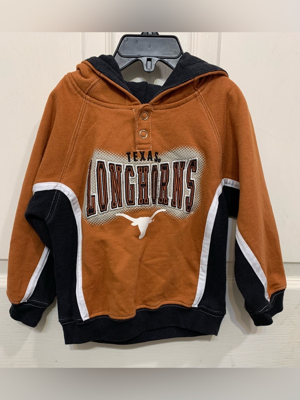 Texas Longhorn 3 Todder Hoodie. 3582
